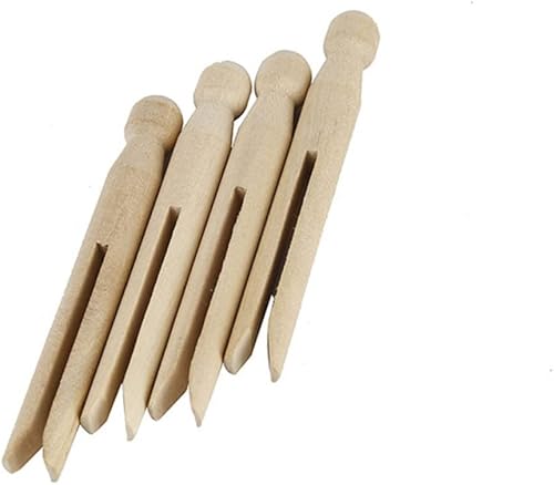 Miniatura 2 de Didiseaon Clips de fotos de madera de 4.3 in de largo para mensajes de notas postales para bricolaje dic