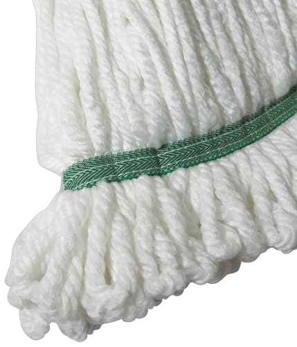 Image of Winco Green Medium Microfiber Mop Head