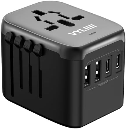 Universal International Power Travel Plug Adapter, 5 in 1 European Travel Plug A… Universal International Power Travel Plug Adapter, 5 in 1 European Travel Plug A…