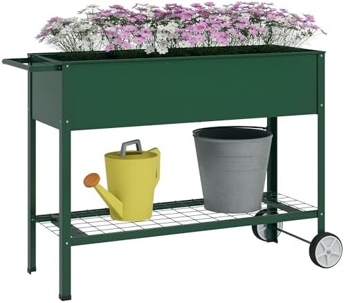 Outsunny Growing Table 109 x 44 x 80 cm Raised Urban Garden with ...