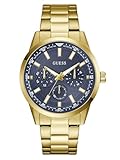 GUESS Gold-Tone and Blue Multifunction Watch