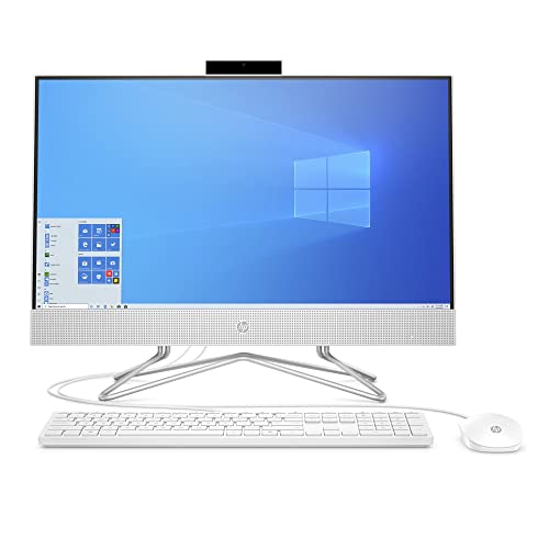 Image of HP All-in-One Desktop PC, 11th Gen Intel Core i3-1115G4 Processor, 8 GB RAM, 512 GB SSD Storage, Full HD 23.8 inch Display, Windows 10 Home, Remote Work Ready, Mouse and Keyboard (24-dp1250, 2021)
