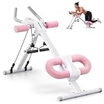 MERACH Ab Machine, Ab Workout Equipment, Adjustable Ab Trainer Machine for Abs Workout at Home Gym, Foldable, Knee Protection, Abdominal Trainer for Stomach Workout