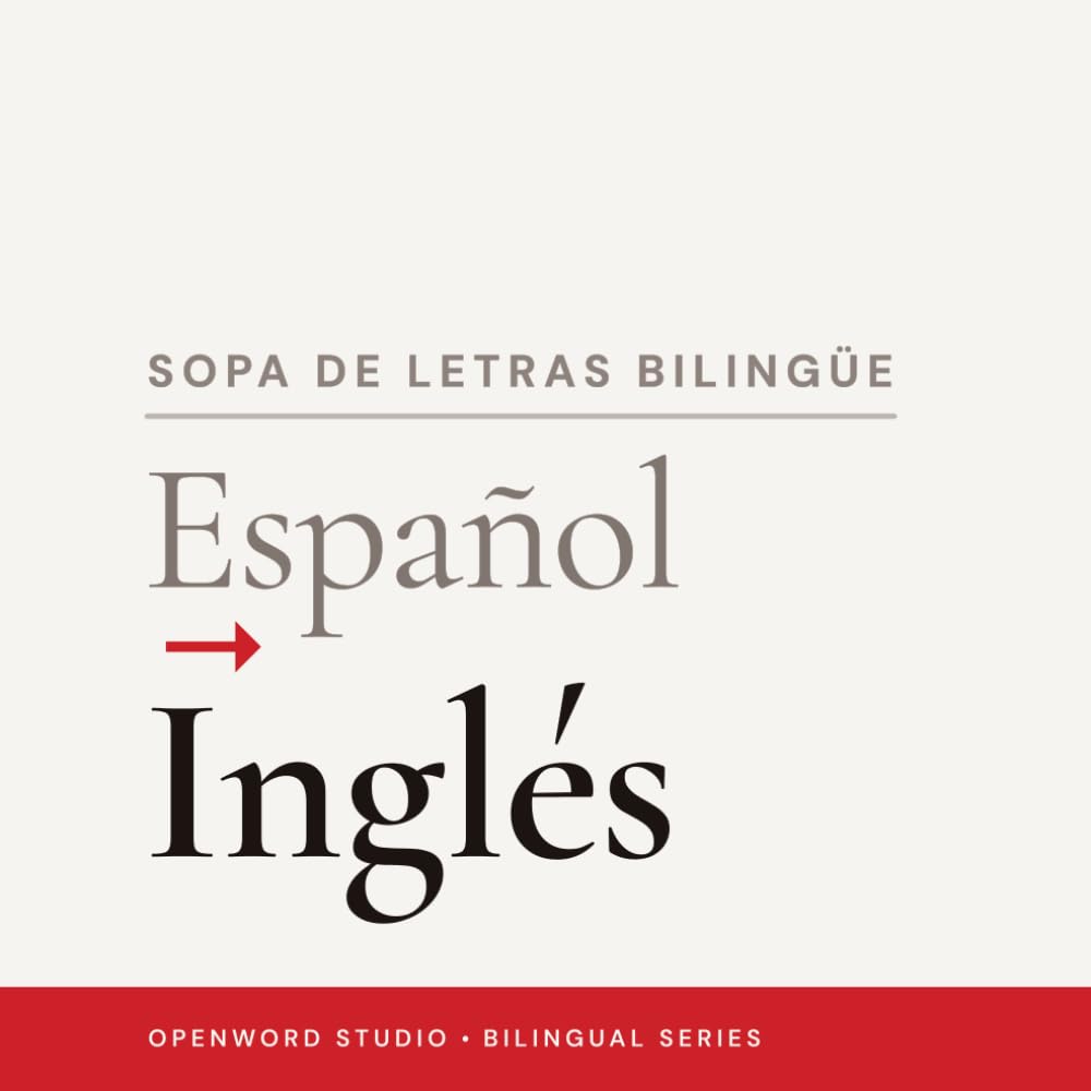 Bilingual Word Search Spanish to English for Beginners: 92 Relaxing Puzzles for Calm, Screen-Free English Vocabulary Practice