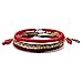 LAMIBEE Pack 3 Lucky And Protection Bracelet, Hand Braided Rope Thread, Surfer Bracelet, Wrist Wrap Bracelet, String Rope Bracelet for Him Her, Women Men (Pack 3 Lucky Bracelet)