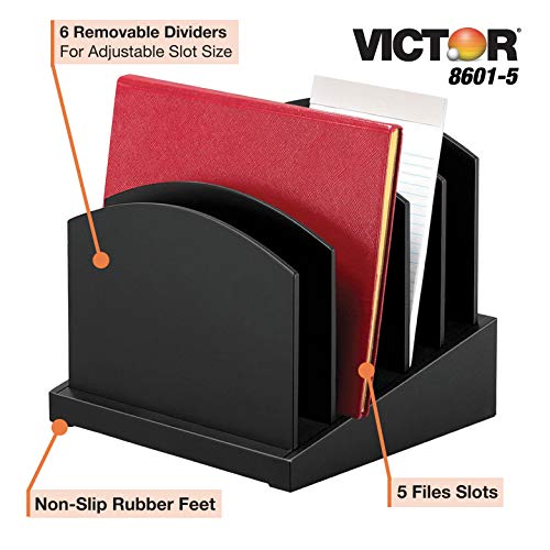 Victor range-courrier incliné à 5 compartiments pour trier vos dossiers - 3