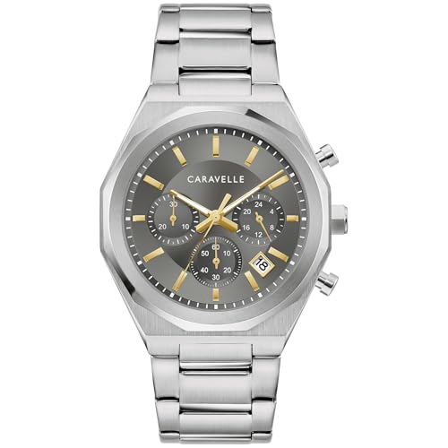 Montre habillée Caravelle 43A158 finition de haute précision et boîtier en acier