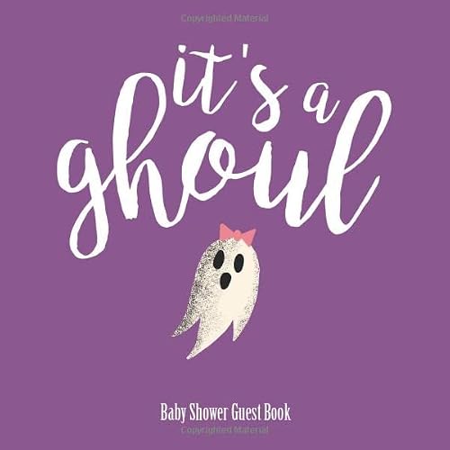 It's a Ghoul, Baby Shower Guest Book: Halloween It's a girl Baby Shower Keepsake Guest Book with Polaroid photo pages and Gift Log: 120 pages