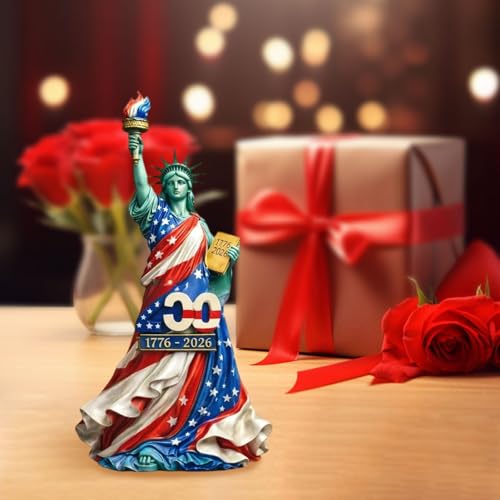 Estatua de la Libertad 250 aniversario EE.UU. decoración miniatura 5