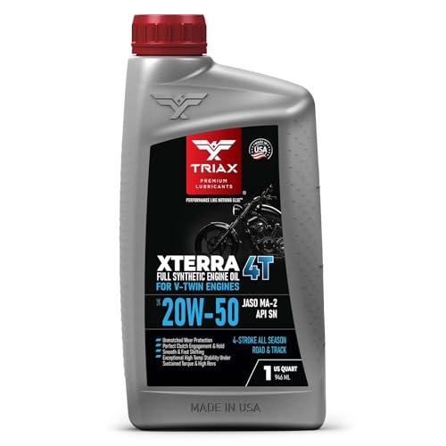 TRIAX XTerra 4T 20W-50 V-TWIN Full Synthetic Engine Oil | Ex...