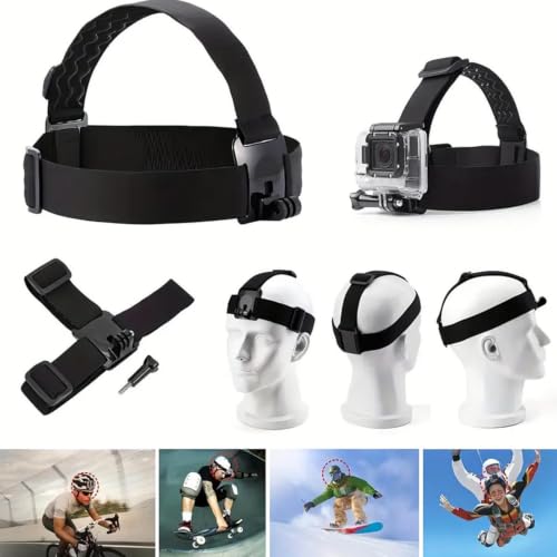 Accesorios de cámara de acción con kit de correa elástica para pecho de ciclismo seguro 6