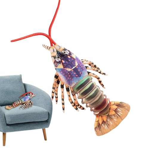 Coussin peluche homard doux contre le mal de dos au lit