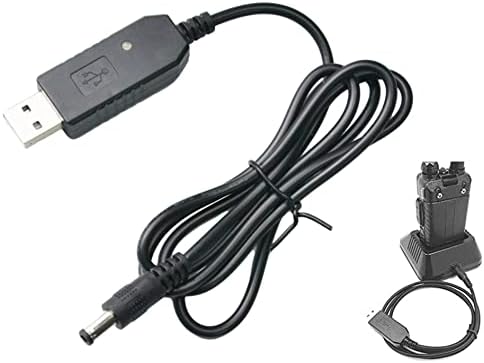 Mengshen Baofeng Charger Cable USB for Baofeng UV-5R UV-5RA UV-5RE UV-6R UV-82 BF-F8HP UV-82HP UV-5X3 Walkie Talkie Radio MS-CB01