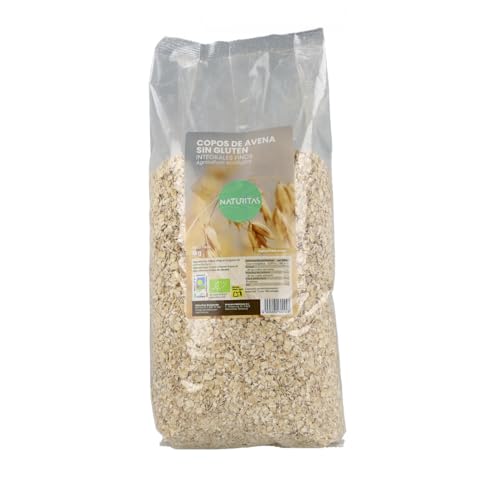 Copos de Avena finos integrales sin gluten 1 kg | Vegan | Naturitas Essentials