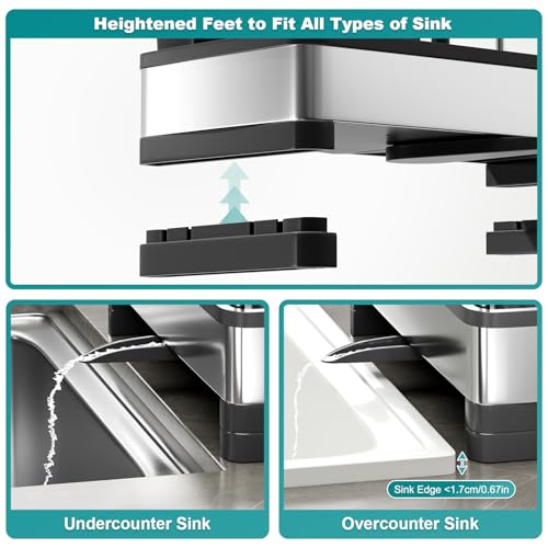 Amazon – Ewaiira Stainless Steel Sink Caddy - image 6