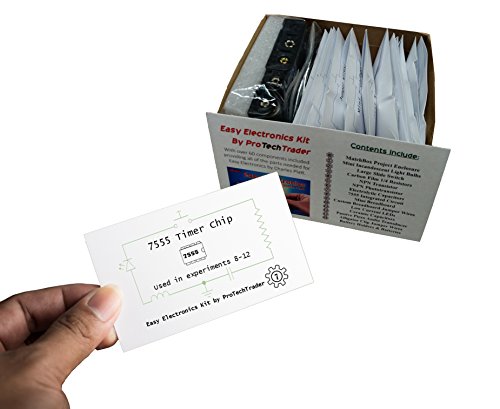 Protechtrader Make: Easy Electronics Component Pack - Learn Basic Electronics With No Tools For Easy Electronics By Charles Platt (Book Sold Separately) #TOP2