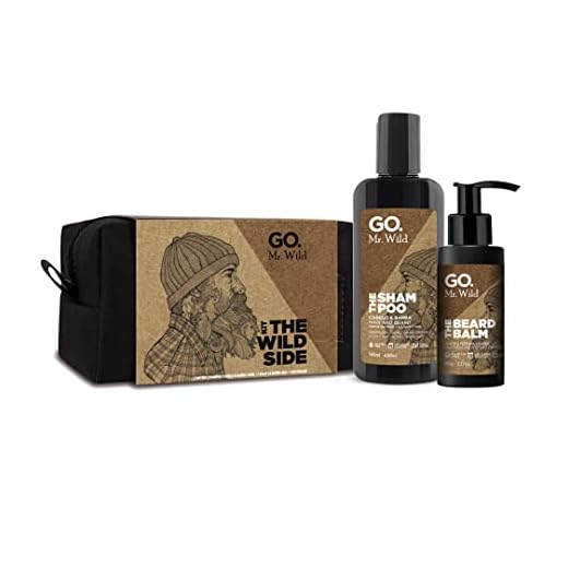 GO. Man Kit Necessaire Go Man Linha Mr Wild - Shampoo + Balm De Barba + Necessaire De Nylon Exclusiva Feita A Mão Excelente Presente
