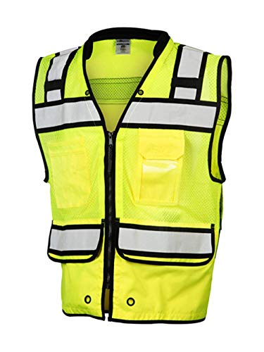 Ml Kishigo Men's Class 2 High Visibility Surveyor's Vest - Lime, Xl, Model Number S5004-Xl #TOP8