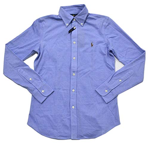 Polo Ralph Lauren Womens Mesh Knit Oxford (X-Large, Polo Blue)