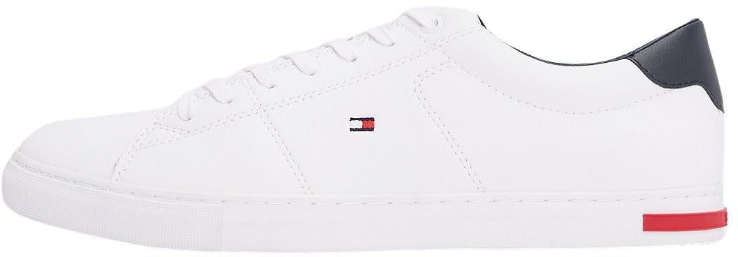 Tommy Hilfiger Herren Vulcanized Sneaker Essential Leather Detail Vulc Schuhe