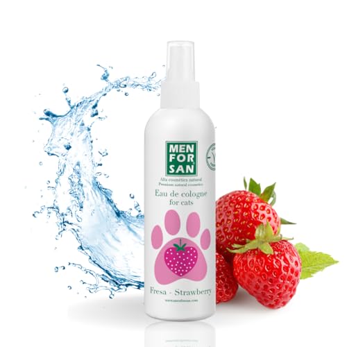 MENFORSAN Agua de Colonia Fresa para Gatos - 125 ml