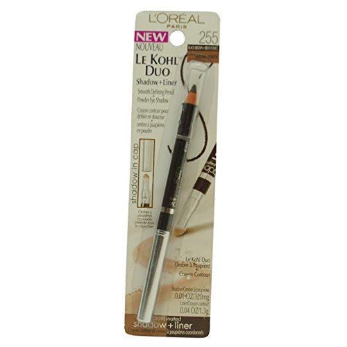 L'oreal Le Kohl Duo Shadow and Liner, Black Brown/hazelnut, 0.05-Ounce