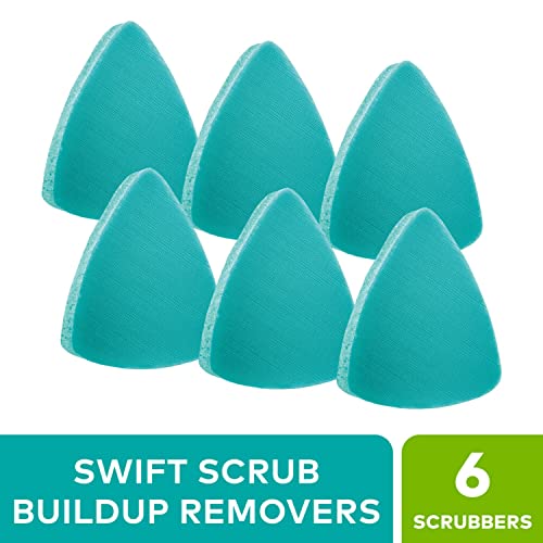 Scotch-Brite Swift Scrub, Bathroom Buildup, Glass Door, Shower And Bath Cleaner, Soap Scum Remover, 3X Faster Than An Eraser Pad, 6 Count #TOP1