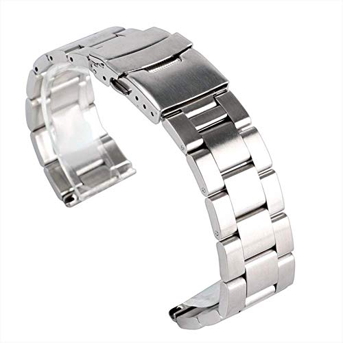 Bracelet de montre 22mm acier inoxydable solide résistant pour remplacer un bracelet usé