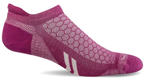 Sockwell Women's Incline Ii Micro Moderate Compression Sock, Raspberry - S/M #TOP4