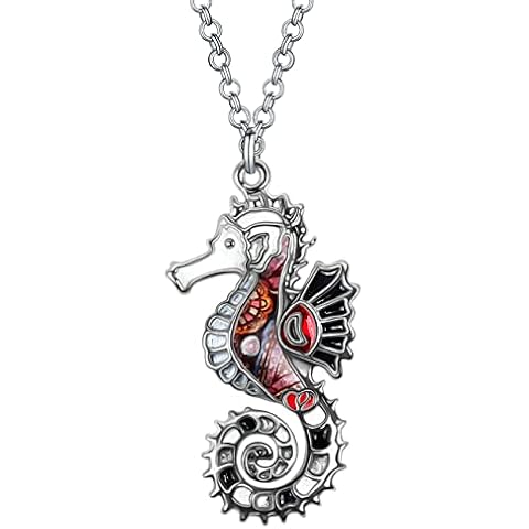 DALANE Enamel Seahorse Necklace for Women Cover