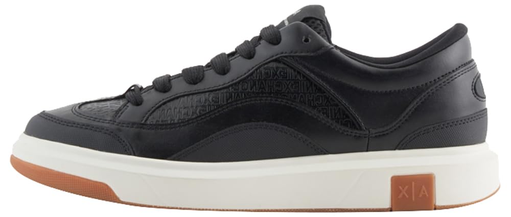 Armani Exchange Men's Venice, Debossed Logo,Sneaker,Black,44