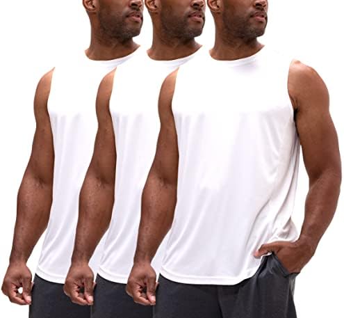 DEVOPS 2 Pack Men's Relaxed-Fit Workout Gym Tank Top Sleeveless