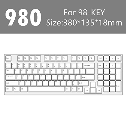 Cubierta para teclado de 98 teclas: protector de acrílico impermeable contra polvo universal 4