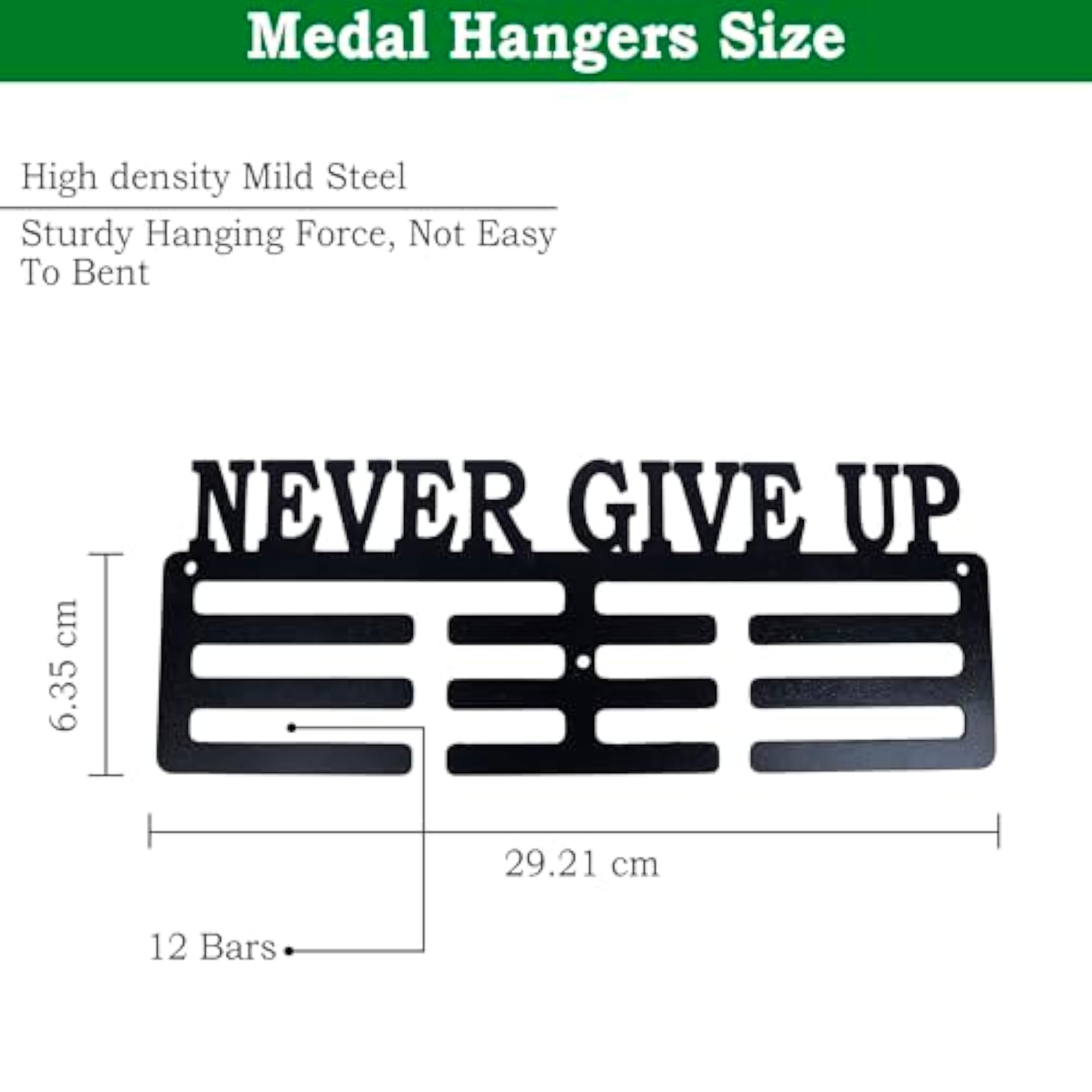 Medal Holder Wall Display Rack for Up to 30 Medals