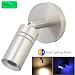 acegoo 12V Reading Light, RV Boats LED Reading Lamp Dual Lighting Mode Directional Lighting with Dimmable Touch Switch Brushed Nickel, Hard-Wired