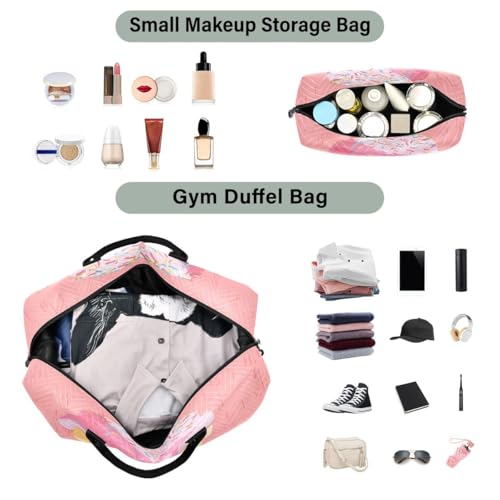Hipster Ice Cream 3d Travel Duffle Bag Gym Bag Weekender Bags with Toiletry Bag Travel Trip Tote Bag4
