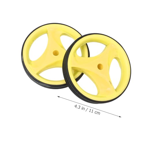 Ruedas de Entrenamiento para Bicicleta SHERCHPRY, Juego de Ruedas Auxiliares con Soporte Silencioso y Luz Intermitente Amarilla, Compatible con Bicicletas de 12 a 20 Pulgadas miniatura 2