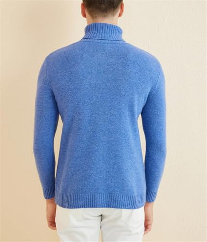 Men Turtleneck Sweater Merino Wool Knit Sweaters Fall Winter Warm Long Sleeve Pullover Knitted Tops3
