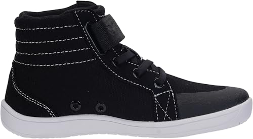 Image of WHITIN Little /Big Kid Wide High Top Barefoot Shoes W8K23 | Back to School, Natural & Healthy Fit, Ankle Support, Lightweight Zero-drop for Casual Walking & Active Play