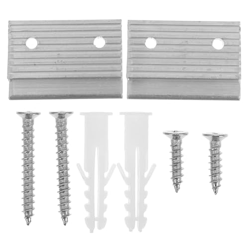 Image of OSALADI 1set Z-Shaped French Cleat Picture Hanging Kit Heavy Duty Interlocking Wall Mount Bracket for Mirrors Whiteboards and Art Easy Installation Hardware Screws Durable Design