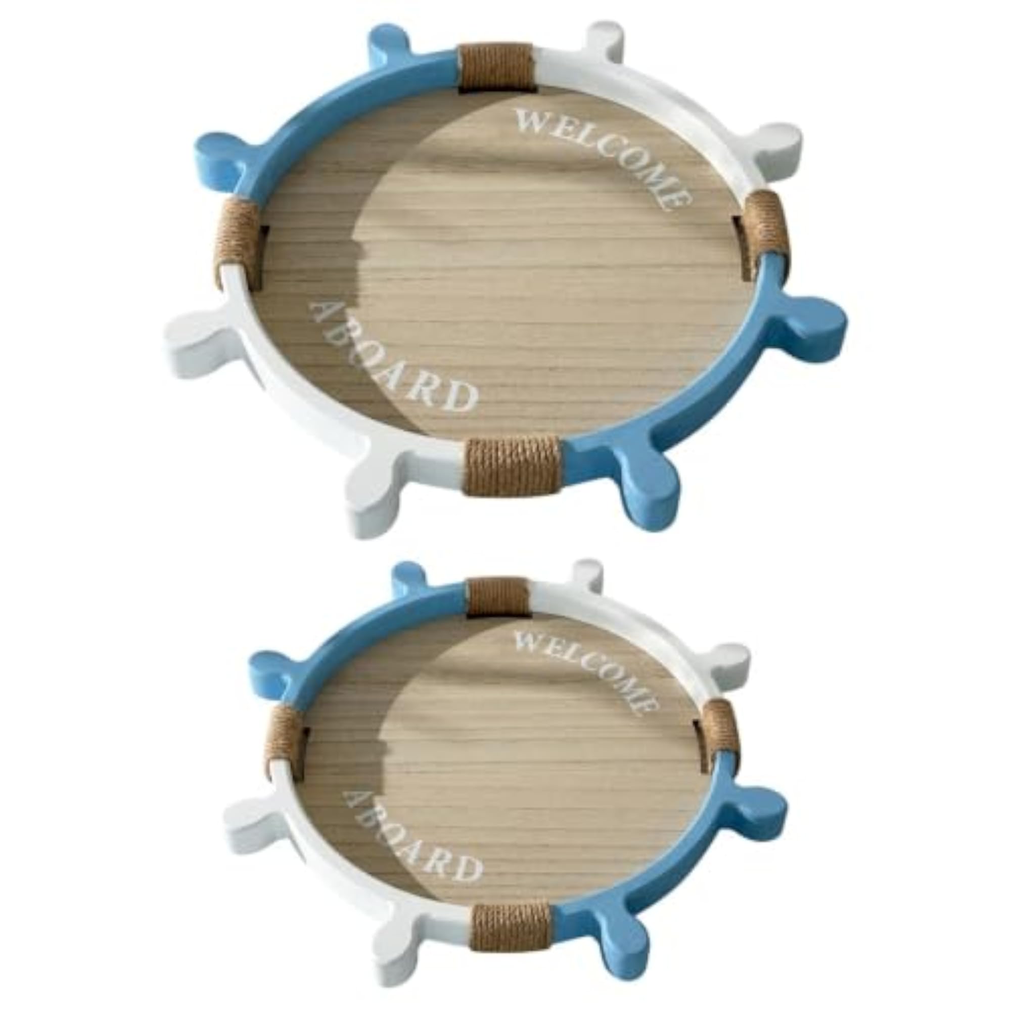 Ship Steering Wheel Shape Storage Tray, Decorative Design