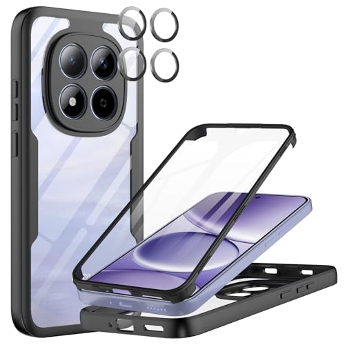 【Fotocamera Protezione】Il bordo della cover antiurto per Xiaomo Redmi Note 15 Pro 4G è rialzato per una protezione extra per la fotocamera, la custodia per fotocamera abbinata protegge la vostra costosa fotocamera da eventuali danni e previene efficacemente graffi, urti, cadute e urti della vita quotidiana. Non influirà sul normale utilizzo della parte dell'obiettivo del telefono cellulare.