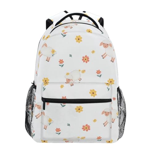 Sac à dos mouton floral S léger pour soulager le dos des étudiants