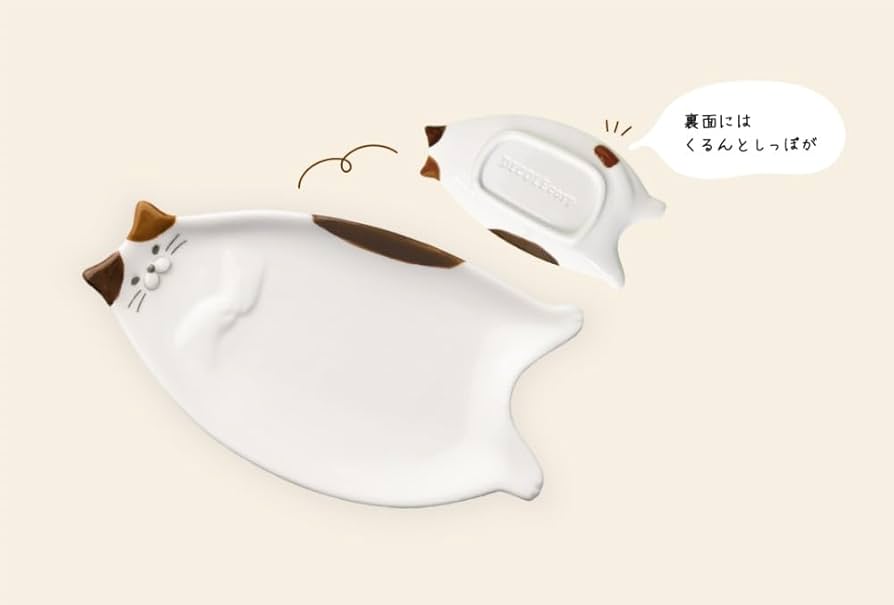 【未使用】非売品☆ネコの小皿 Amazon.co.jp: デコレコーポレーション ねこざら ミケ サイズ