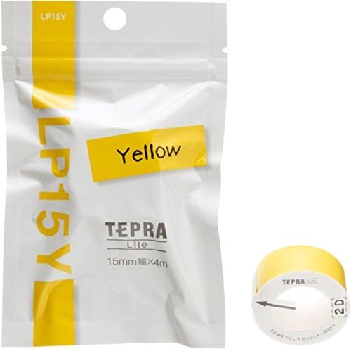 King Jim White, Red, Pink, Yellow, Green, and Blue, Set of six, TEPRA Lite Tape; for Label Printer TEPRA Lite