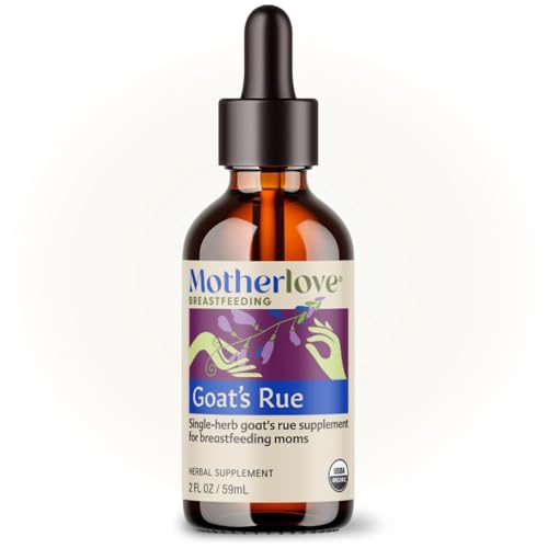 Image of Motherlove Goat’s Rue (2 Ounce Tincture) Lactation Supplement for Breast Tissue Development & Breast Milk Supply Optimization—USDA Certified Organic, Vegan, Kosher, Soy-Free