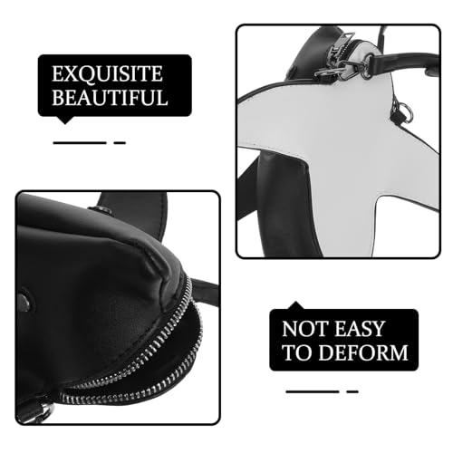 Sac requin en PU au design crochet unique avec sangle ajustable - 5