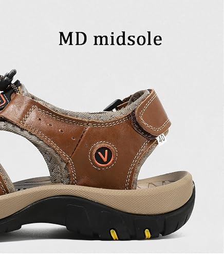 Men Closed Toe Hiking Sandals Walking Water Wading Shoes Comfort Non-slip Sport Outdoor Sandals3