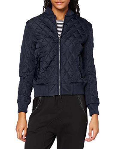 Urban Classics Damen Diamond Quilt Nylon Jacket Jacke, Navy, M