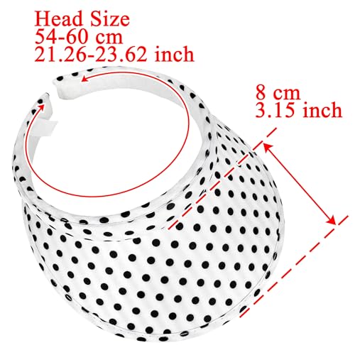 Image of 2 Pack Sun Visor Hats Women Men Clip On Wide Brim Visors Hat Outdoor Sports Golf Beach Travel Tennis Caps